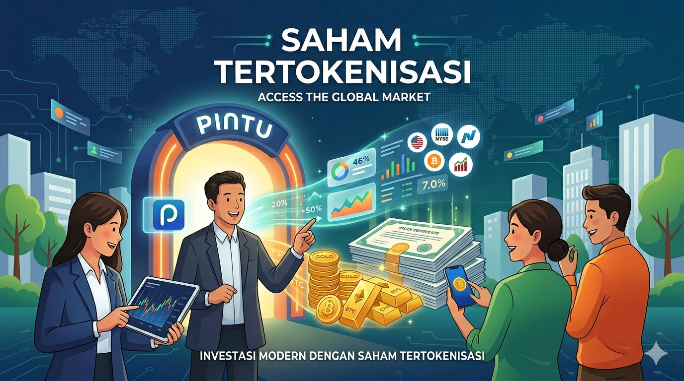Ilustrasi Saham Tertokenisasi