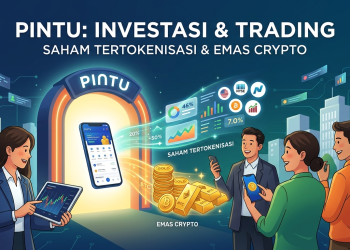 Ilustrasi Pintu: Aplikasi Investasi dan Trading Saham Tertokenisasi serta Emas Crypto